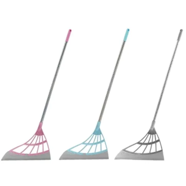 Balai Raclette Souple en caoutchouc noir pour nettoyage efficace sols carrelés et surfaces lisses.