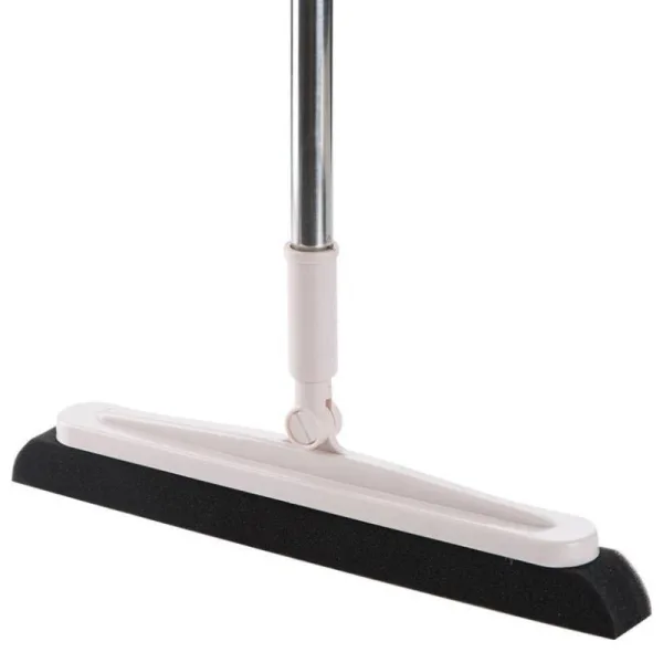 Balai raclette éponge bleu, manche télescopique, pour un nettoyage facile et des sols brillants.
