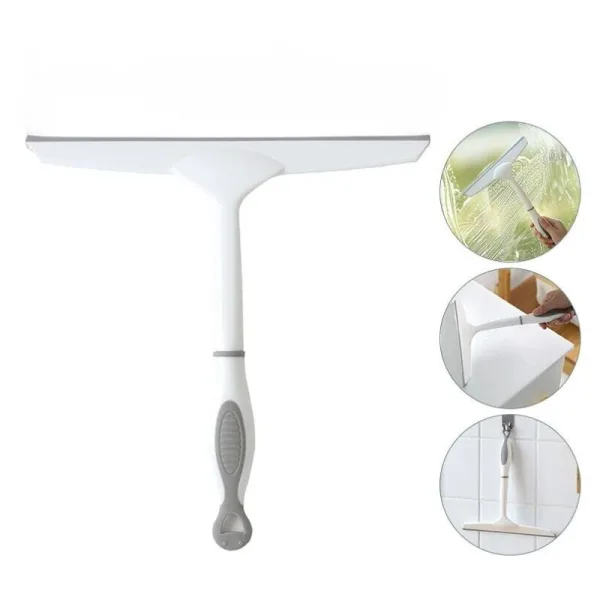 "Grattoir pour fenêtres de haute qualité en usage, idéal pour nettoyage efficace de verres"